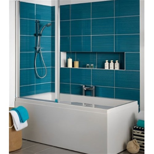 Carron Baths - Swing Carronite Shower Bath NTH 1575 x 850mm LH