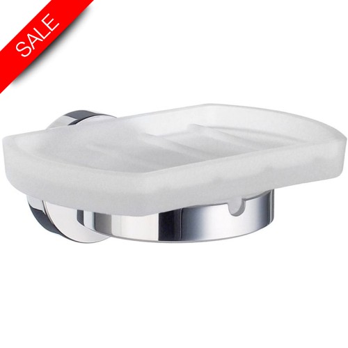 Smedbo - Home Holder With Frosted Glass Soap Dish