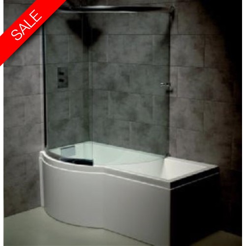 Carron Baths - Celsius Carronite Shower Bath 1700 x 750-900mm LH
