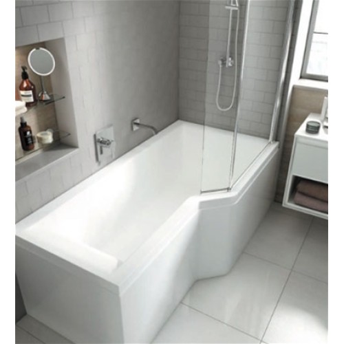 Carron Baths - Urban Edge Carronite Bath NTH RH 1675 x 850mm