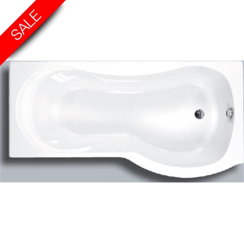 Carron Baths - Arc 5mm Shower Bath NTH 1700 x 700-850mm RH