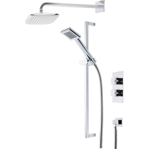 Roper Rhodes - Event Square Dual Function Shower System, Fixed Shower Head