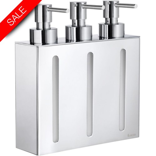 Smedbo - Outline Wall Mounted Soap Dispenser 210mm 3 Containers