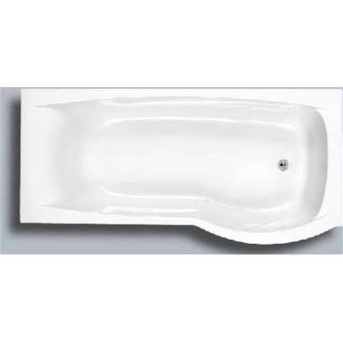 Carron Baths - Delta 5mm NTH Shower Bath 1700 x 700-800mm RH