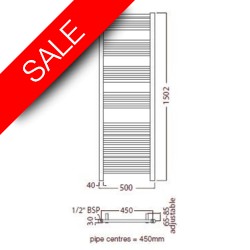 Radox - Premier Stainless XLTowel Warmer - 1500 x 500mm