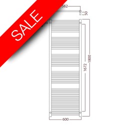Radox - Premier Stainless XLTowel Warmer - 1800 x 600mm