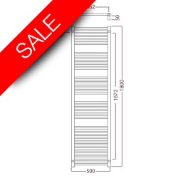 Radox - Premier Stainless XLTowel Warmer - 1800 x 500mm