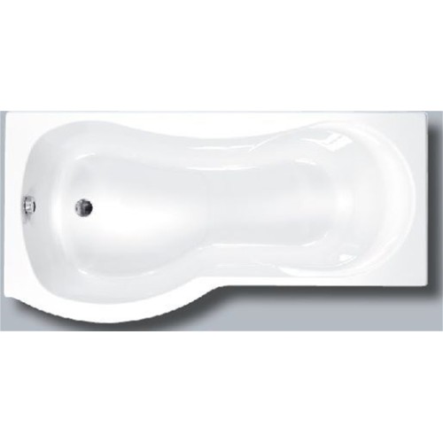 Carron Baths - Arc Carronite Shower Bath NTH 1700 x 700-850mm LH