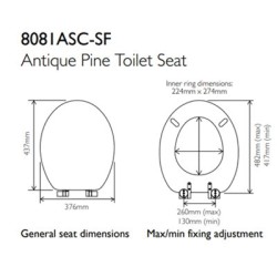 Roper Rhodes - Traditional Secure Fix Soft Close QR Wood Seat