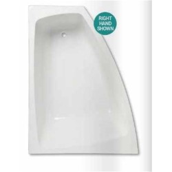 Carron Baths - Clipper NTH Corner Bath Carronite 1200 x 1575mm RH