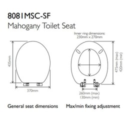 Roper Rhodes - Traditional Toilet Seat Soft Close Hinges